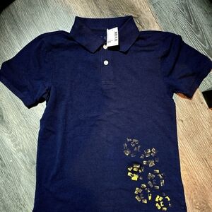 Place Navy Polo with GOLD Design